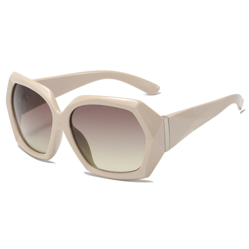 Damen Designer-Sonnenbrille im innovativen Polygon-Design Brehn