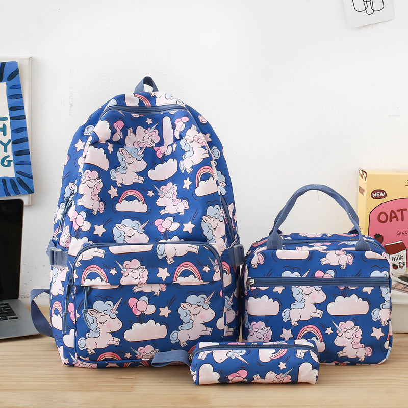 Rucksackset mit Buntem Einhorn-Motiv Brehn