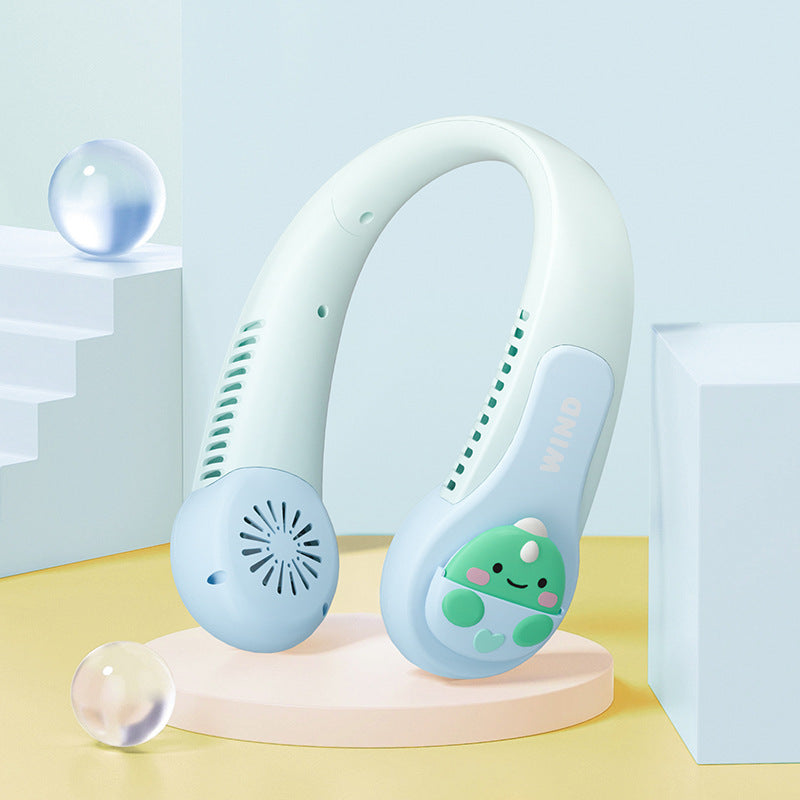 Unisex Tragbarer Nackenventilator mit kreativem Tierdesign Brehn