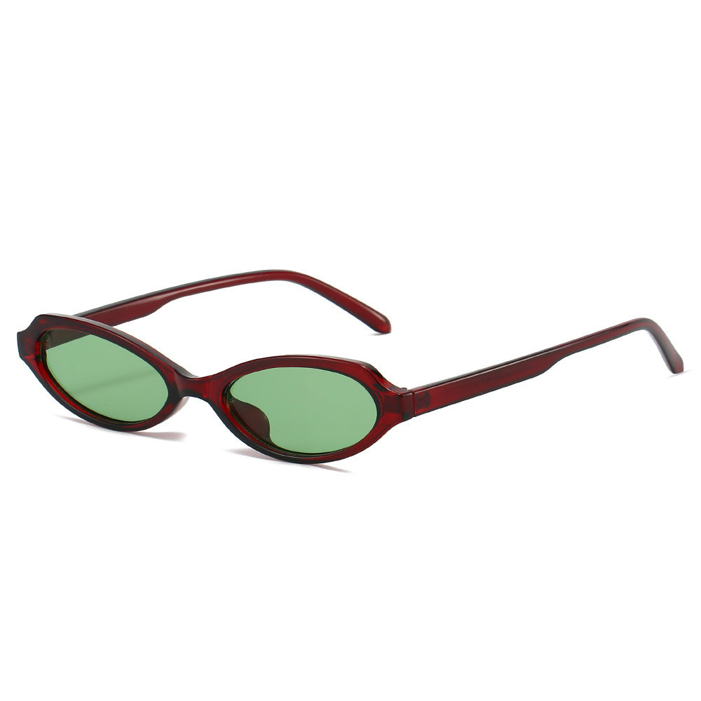 Modische ovale Rahmen-Sonnenbrille Brehn