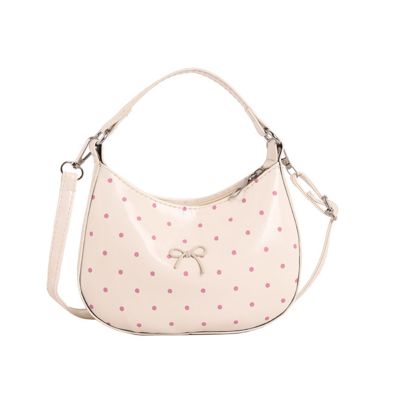 WoCharming Polka Dot Crossbody Handtasche Brehn