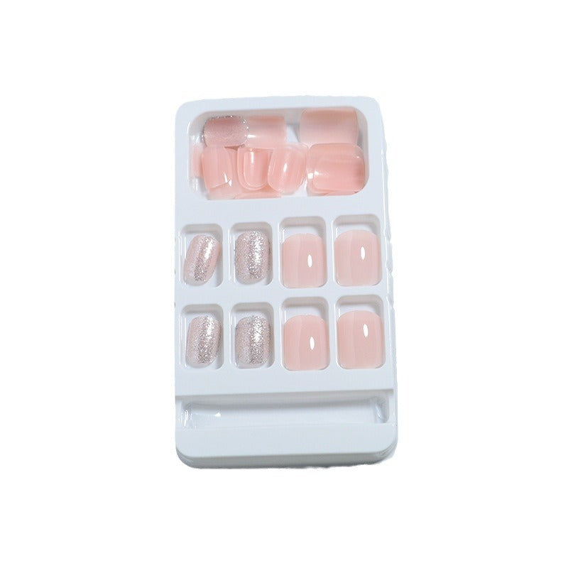 Premium Glänzendes Press-On Nagelset Brehn