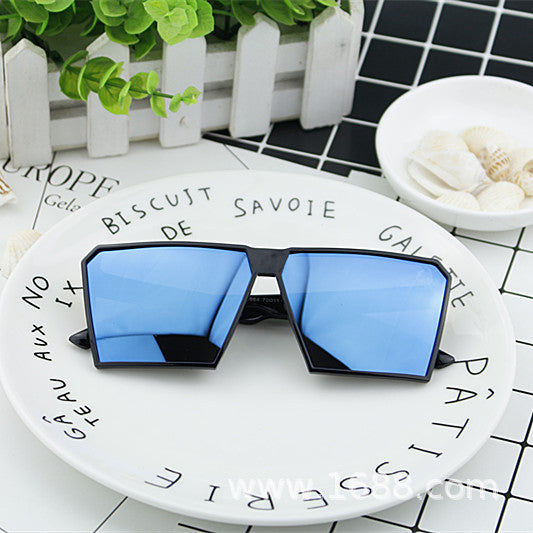 Damen Modische Sport-Sonnenbrille mit eckigem Rahmen und verspiegelten Gläsern Brehn