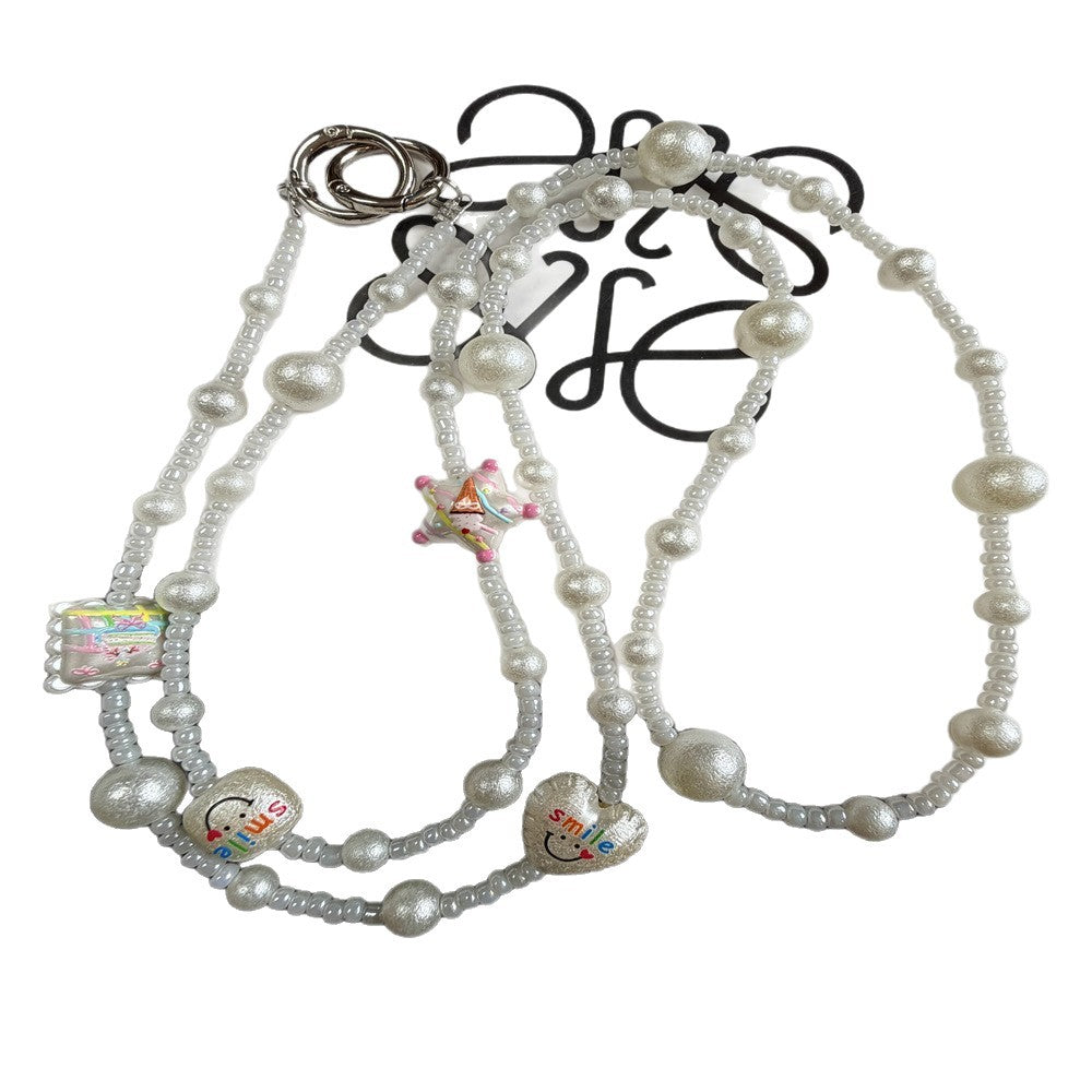 Dekorativer Perl Charm Brillen Kette Brehn