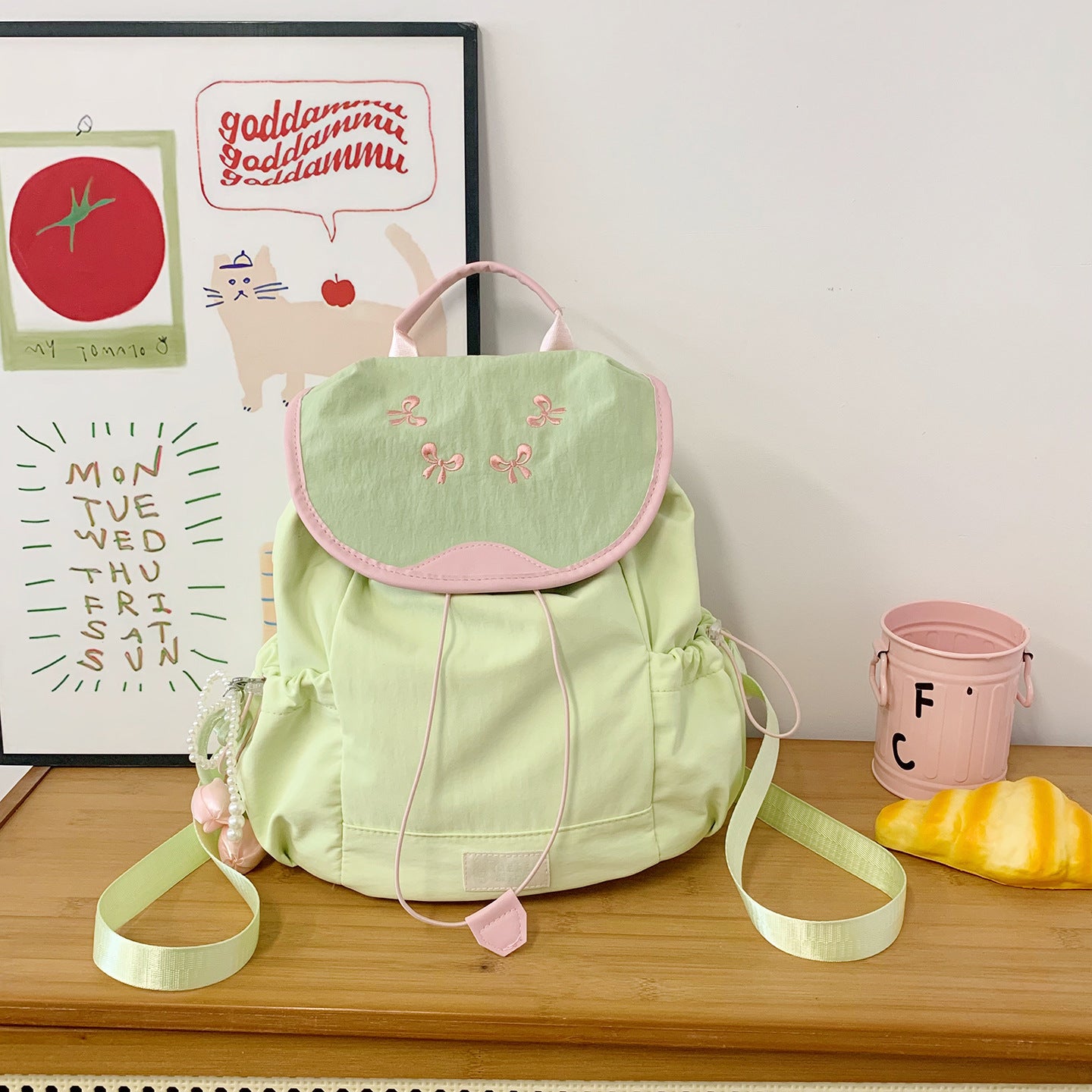 Verspielter Obst-Themen Mini-Rucksack