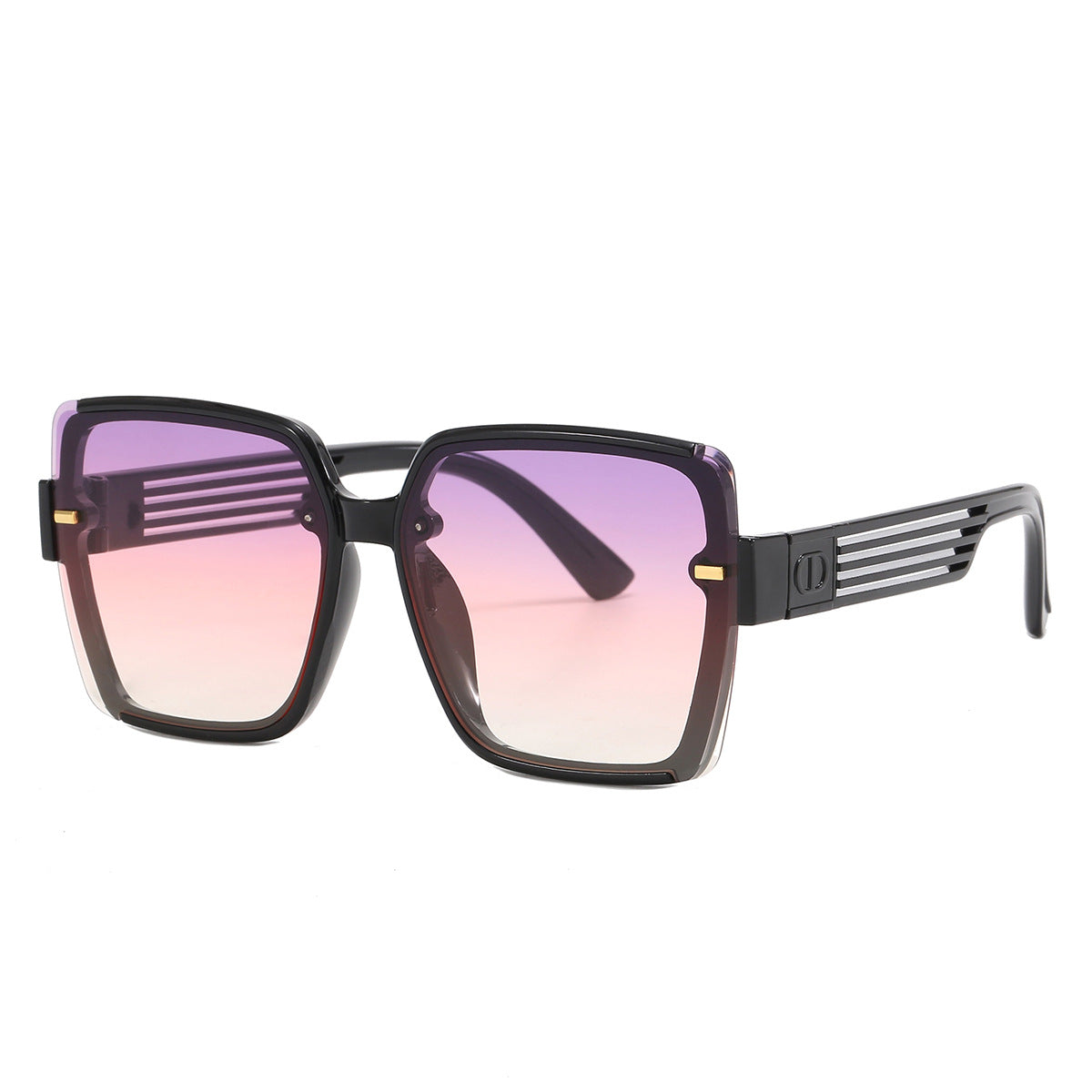 Damen trendige quadratische Sonnenbrille mit UV-Schutz und modischem Gestell Brehn