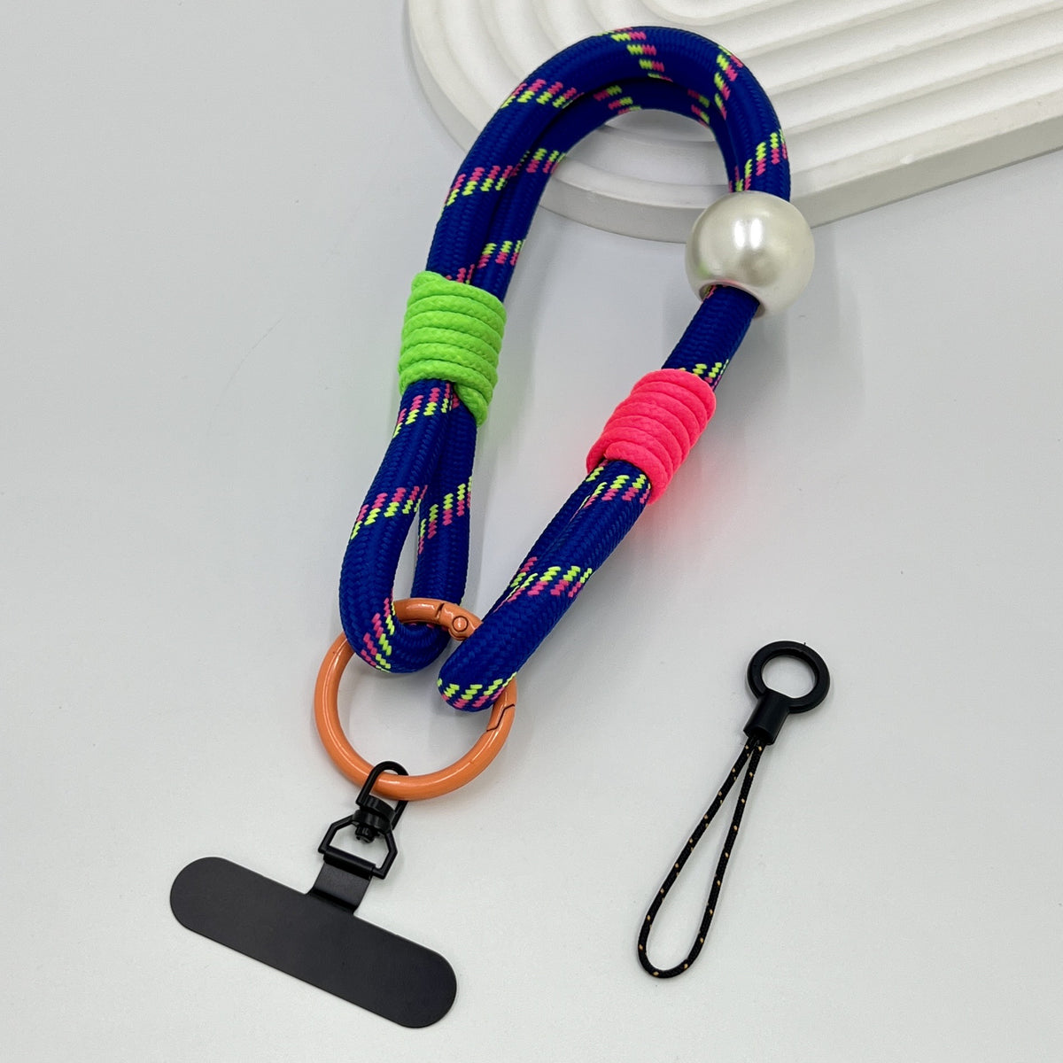 Farbenfrohes geflochtenes Handy-Lanyard-Halter Brehn
