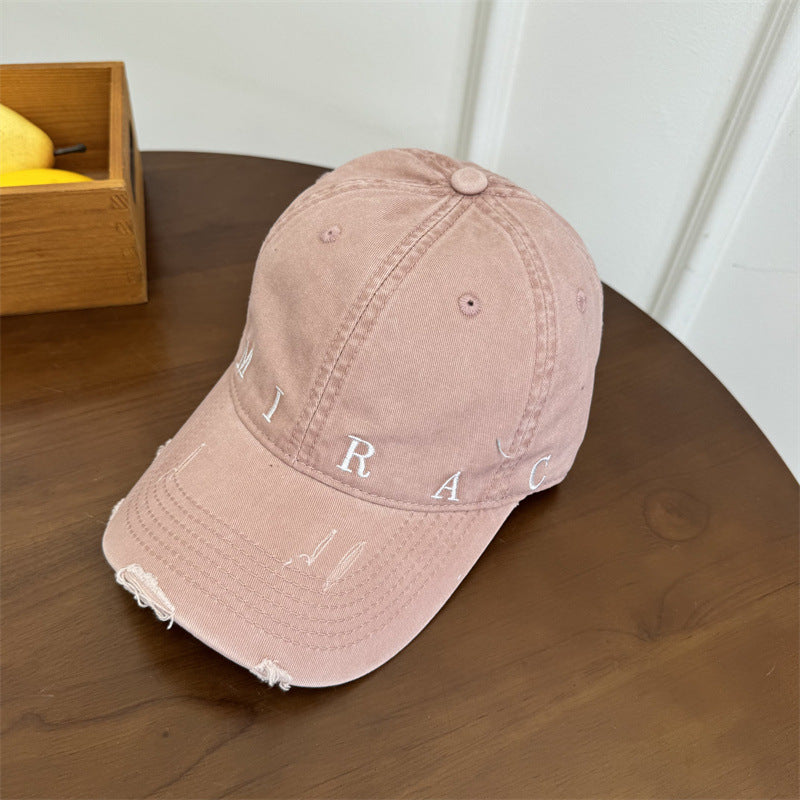 Damen Destroyed Denim Baseball Cap Brehn