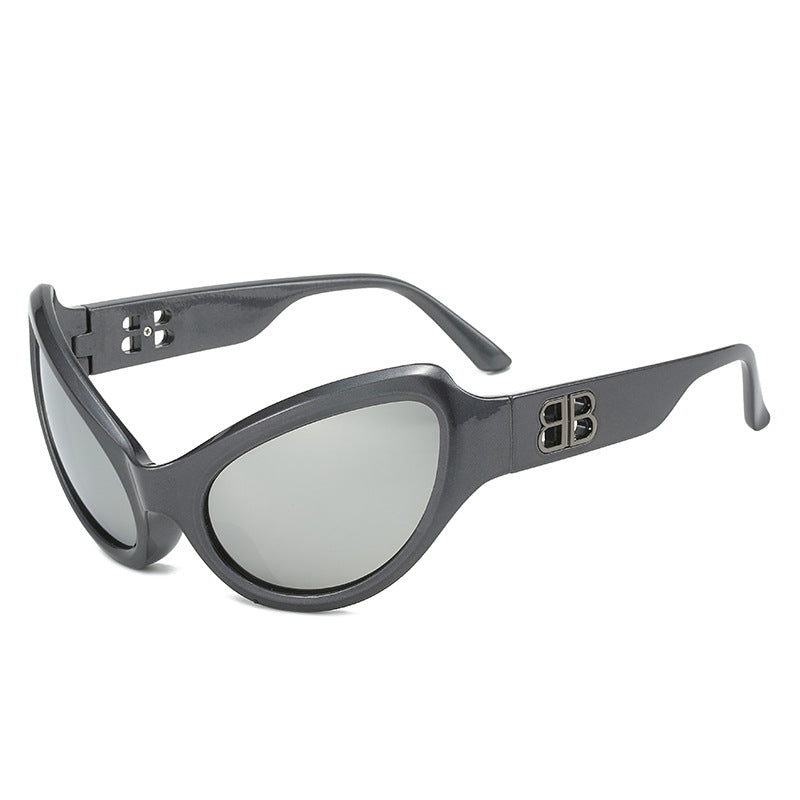 Damen elegante Cat-Eye Sonnenbrille mit hochwertigen UV-Schutzgläsern Brehn