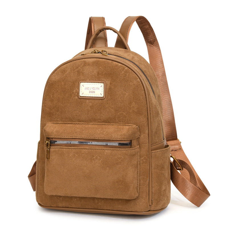 Weiches Wildleder-Reiserucksack