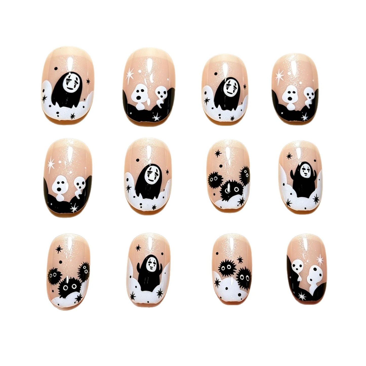 Halloween-Themed Fun Press-On Nail Art Brehn