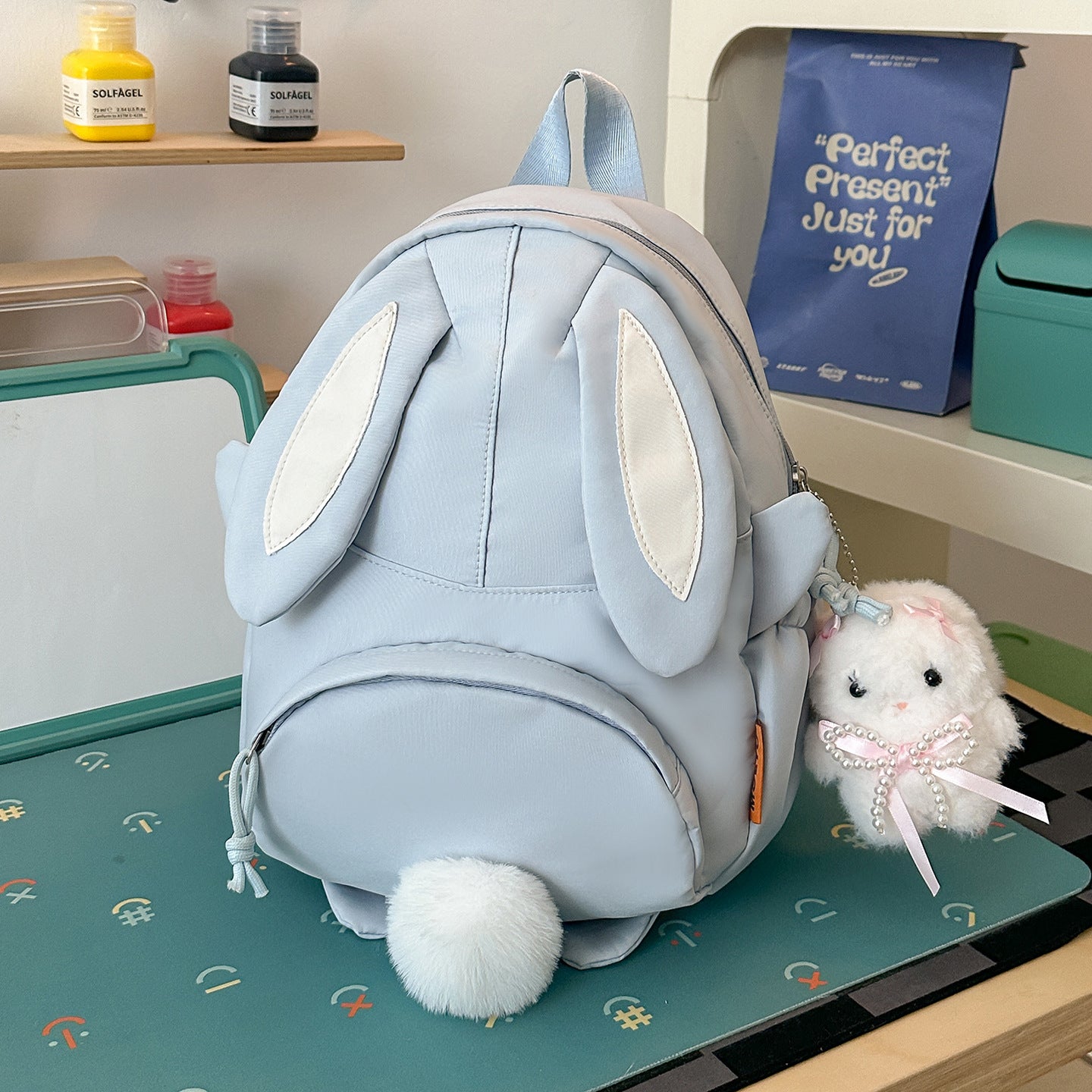 Lustiger Bunny Ohr Mini Schulrucksack