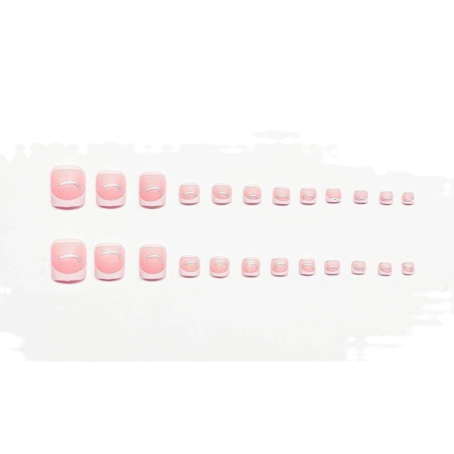 Elegantes French Tip Nagelkunst Set Brehn