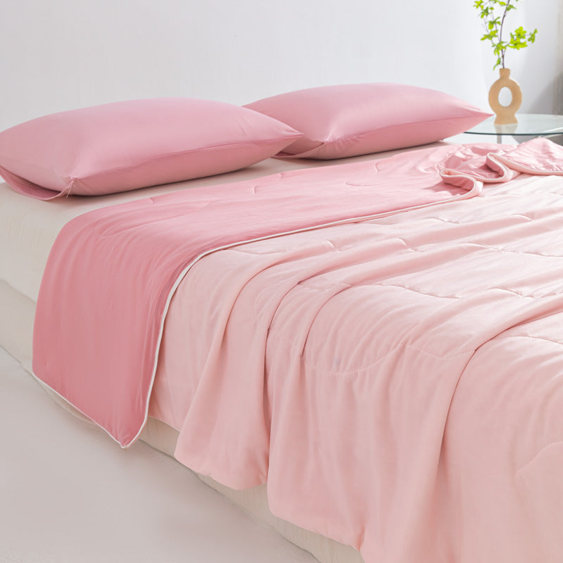 Unisex nan atmungsaktive Sommerdecke mit kühlender Mikrofaserfüllung und leichter Steppsteppung Brehn