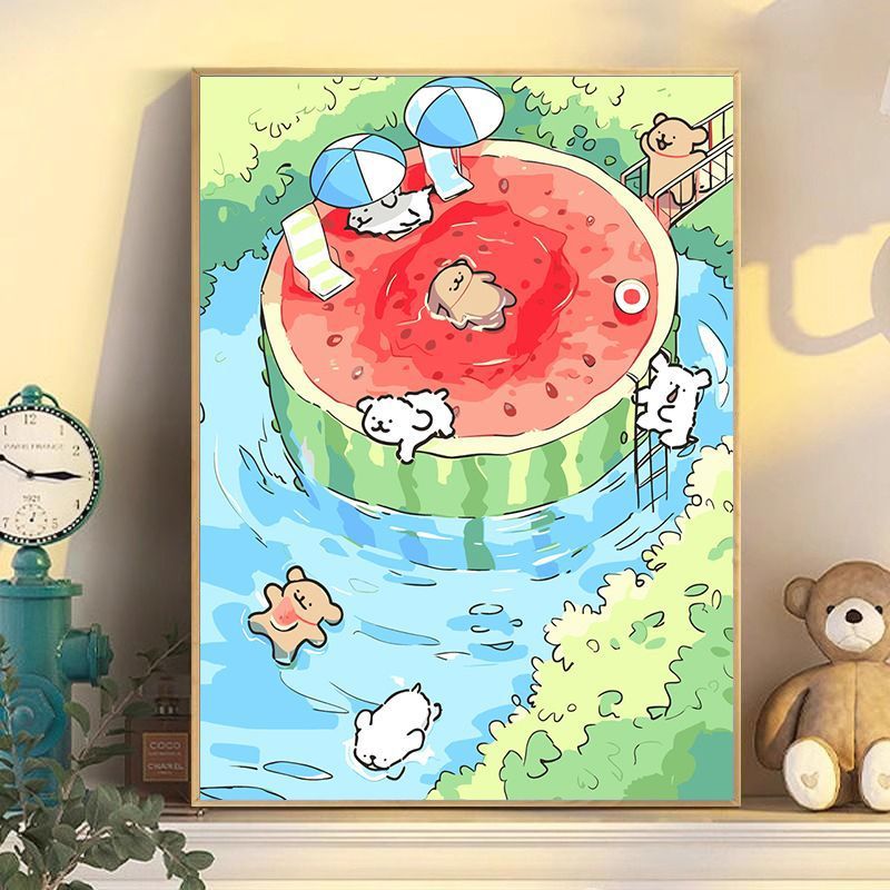 Verspielte Cartoon Hund Wandkunst Brehn