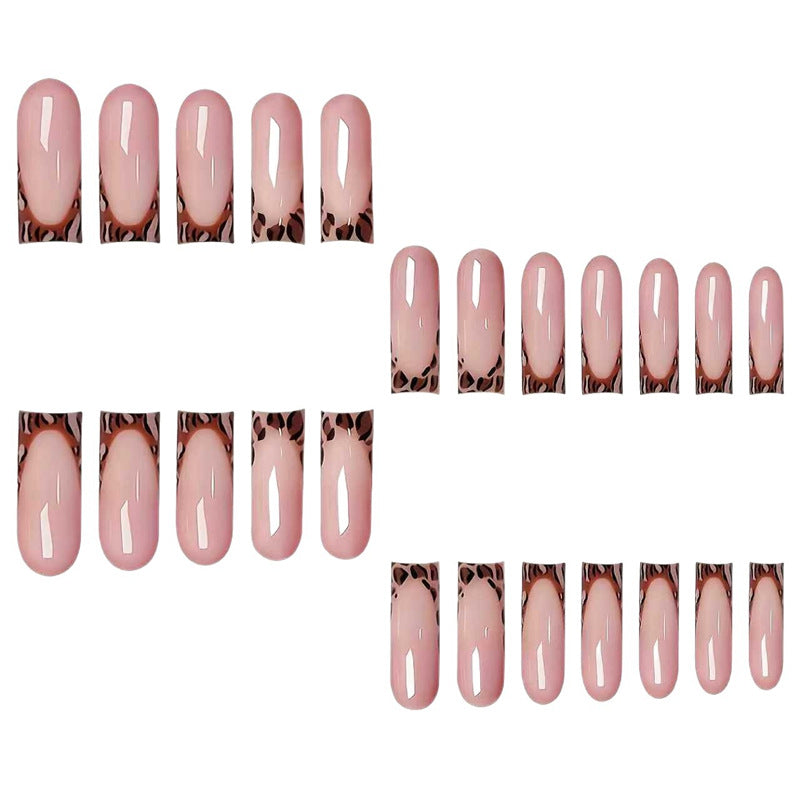 Trendy French Tip Press-On Nail Set Brehn