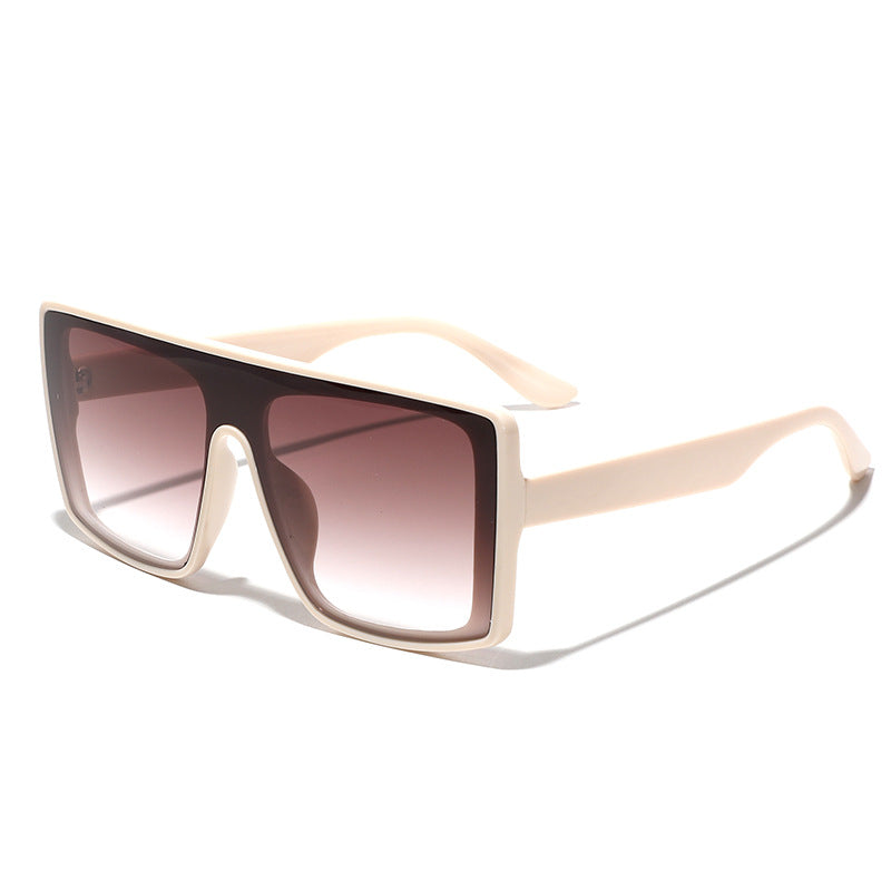 Damen oversized quadratische Sonnenbrille mit luxuriösem Schildpatt-Design Brehn