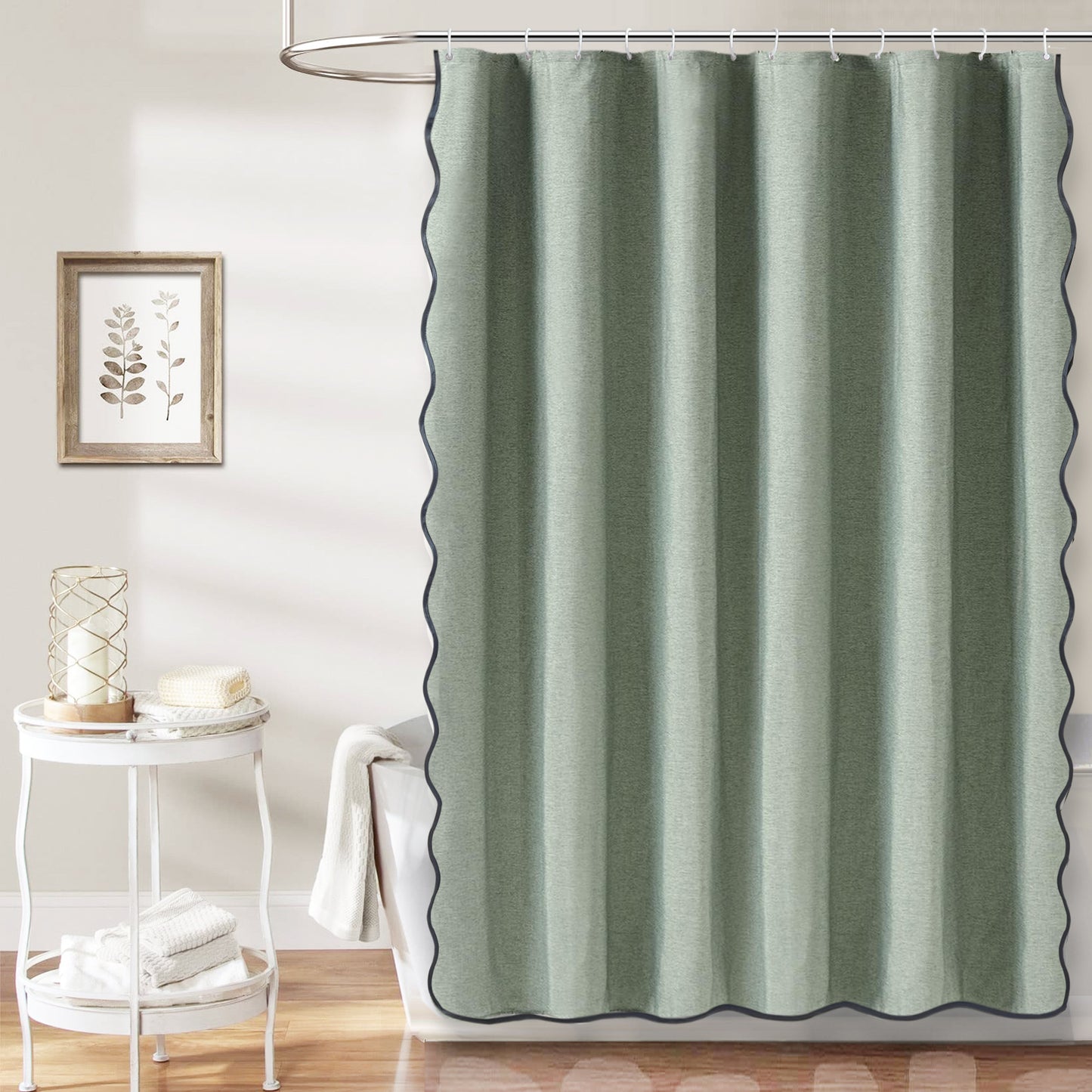 Elegante gewellte Duschvorhang Brehn