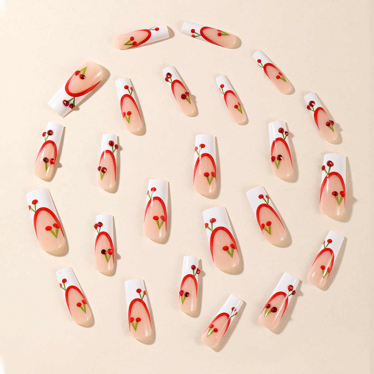 Künstlerische Acryl-Nagelkunstverlängerungen Brehn