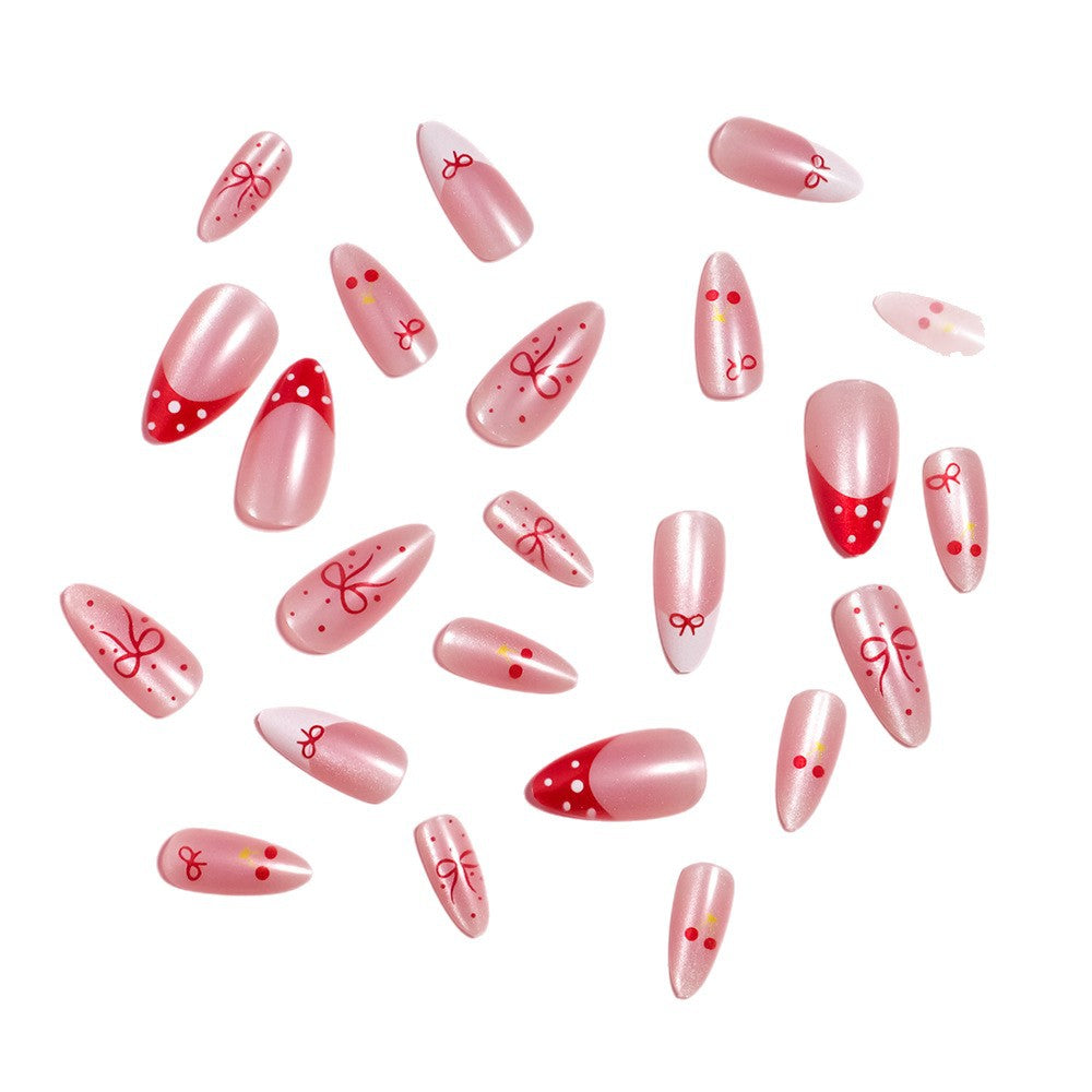 Künstlerisches thematisches Press-On-Nagelset Brehn