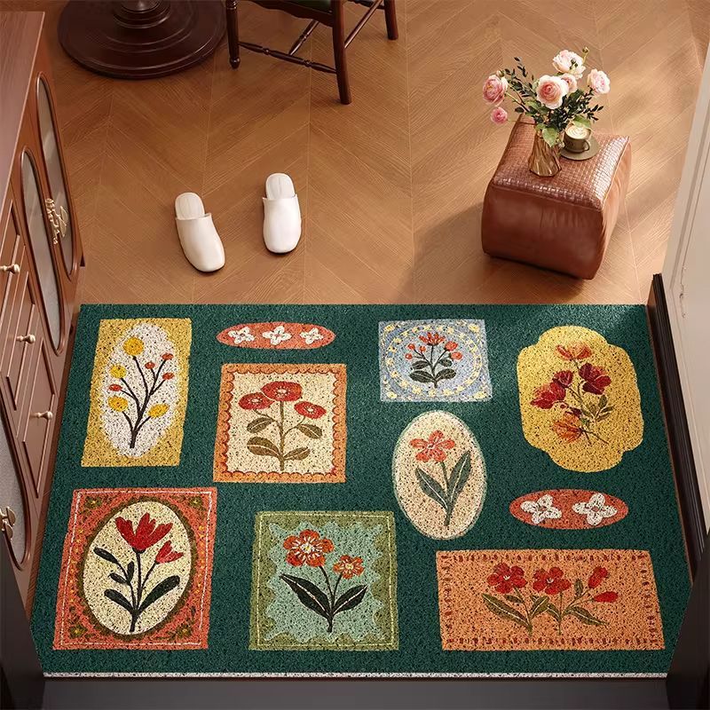 Vintage Floral Pattern Fußmatte