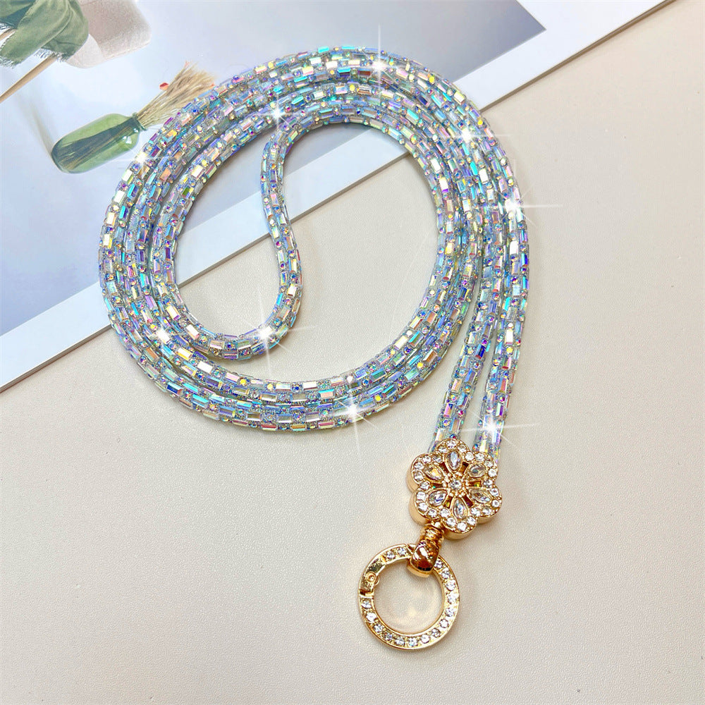 Dekorativer, mit Kristallperlen verzierter Brillenband Brehn