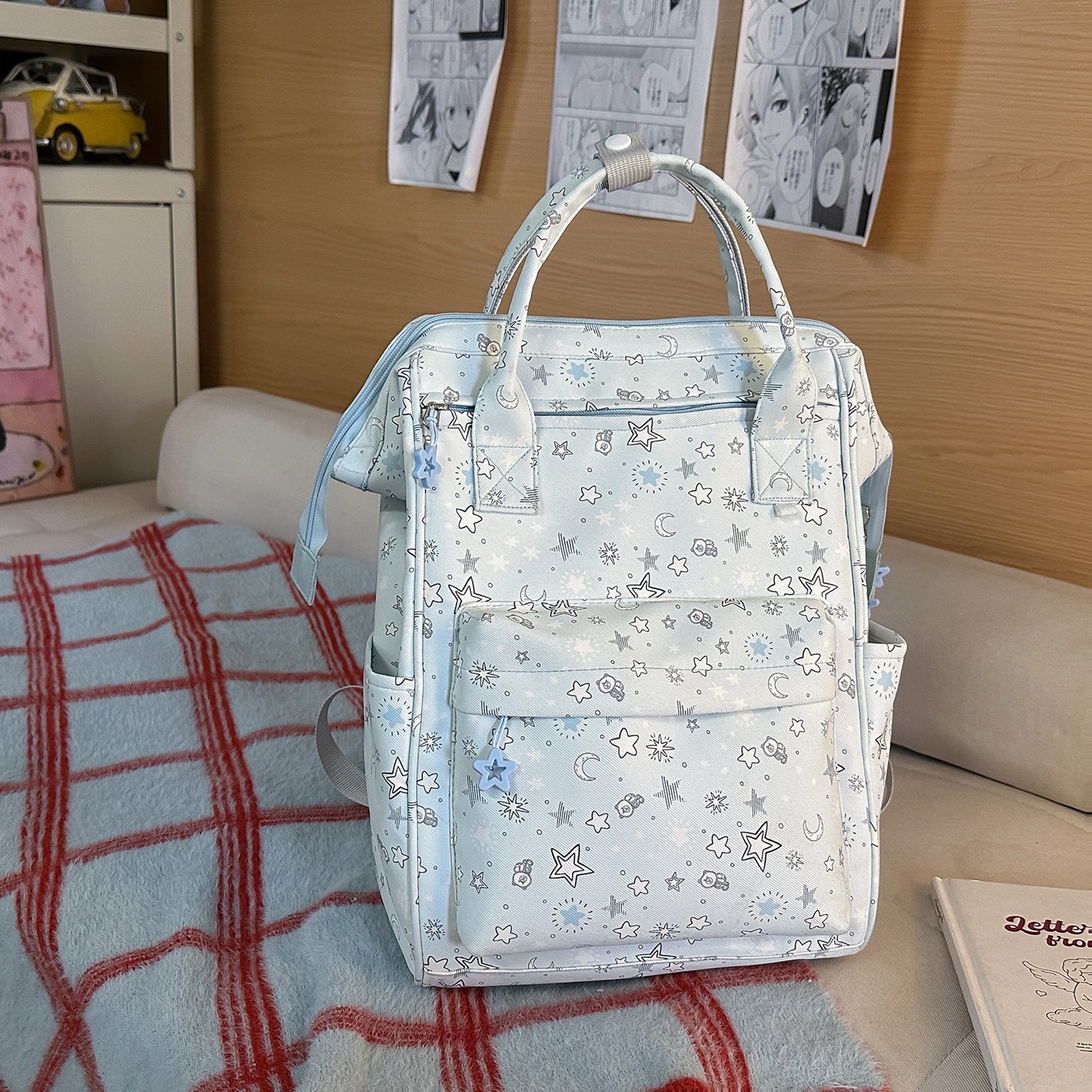 Stylischer Sternmuster-Rucksack Brehn