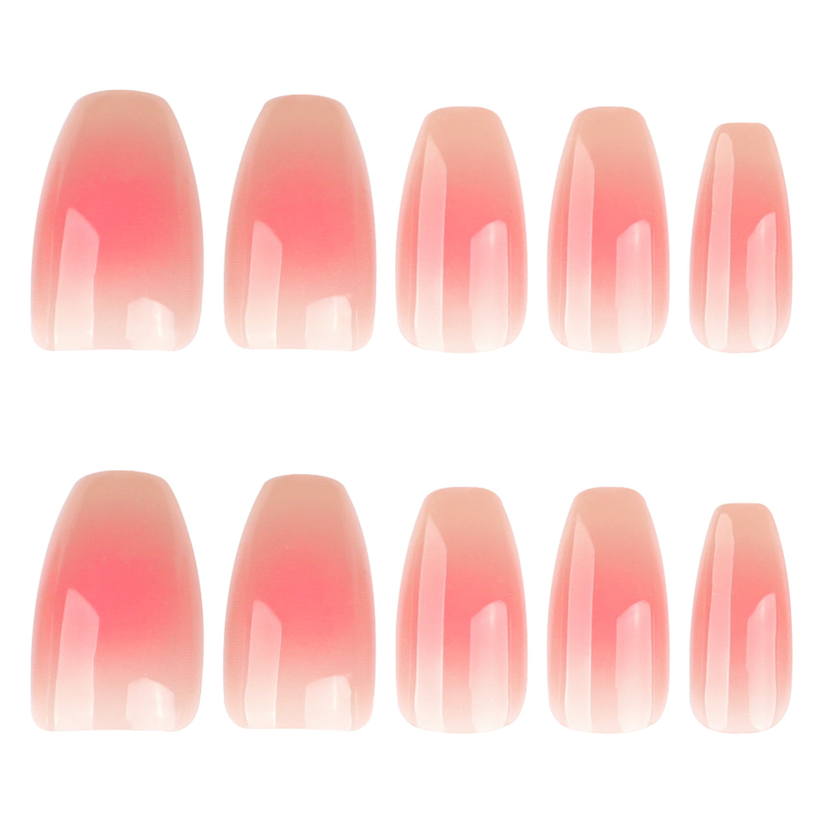 Stilvolle Nagelverlängerungen mit elegantem Ombre-Design Brehn