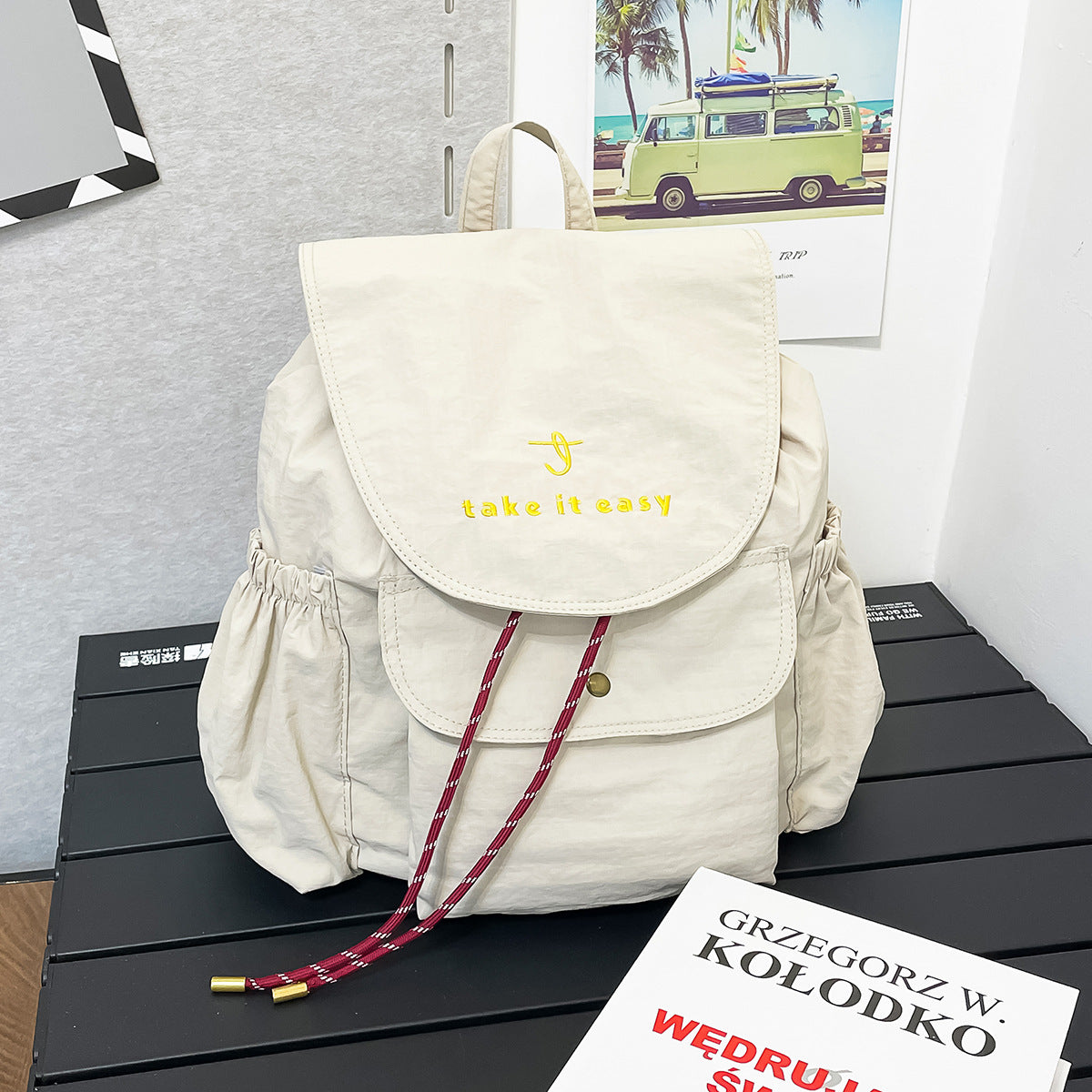 Casual Drawstring-Verschluss Rucksack Brehn