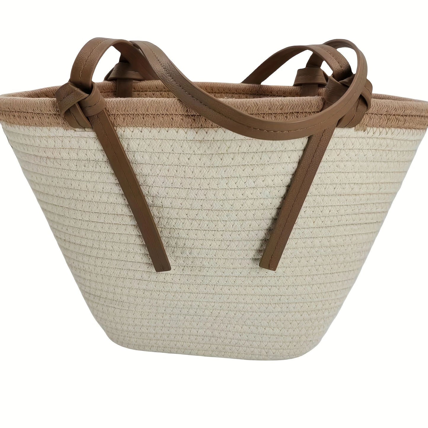 Strandtasche mit Geflochtener Struktur Brehn
