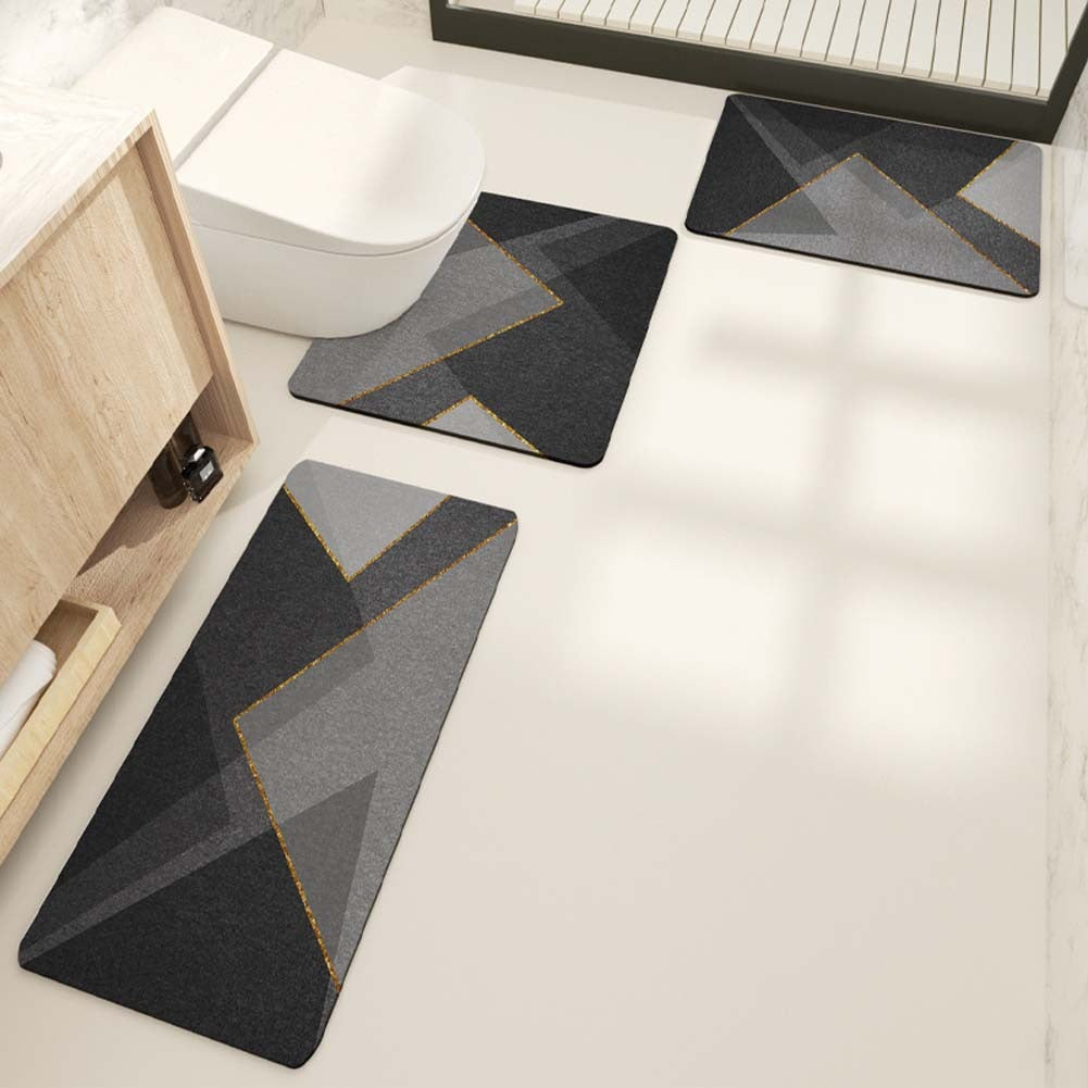 Modern Geometrische Badteppich Set
