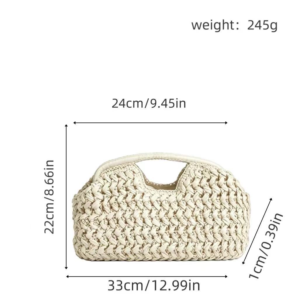 Praktische Bast-Handtasche Brehn