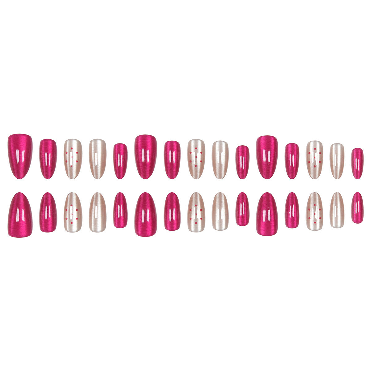 Stilvolles Stiletto Press-On Nail Set Brehn