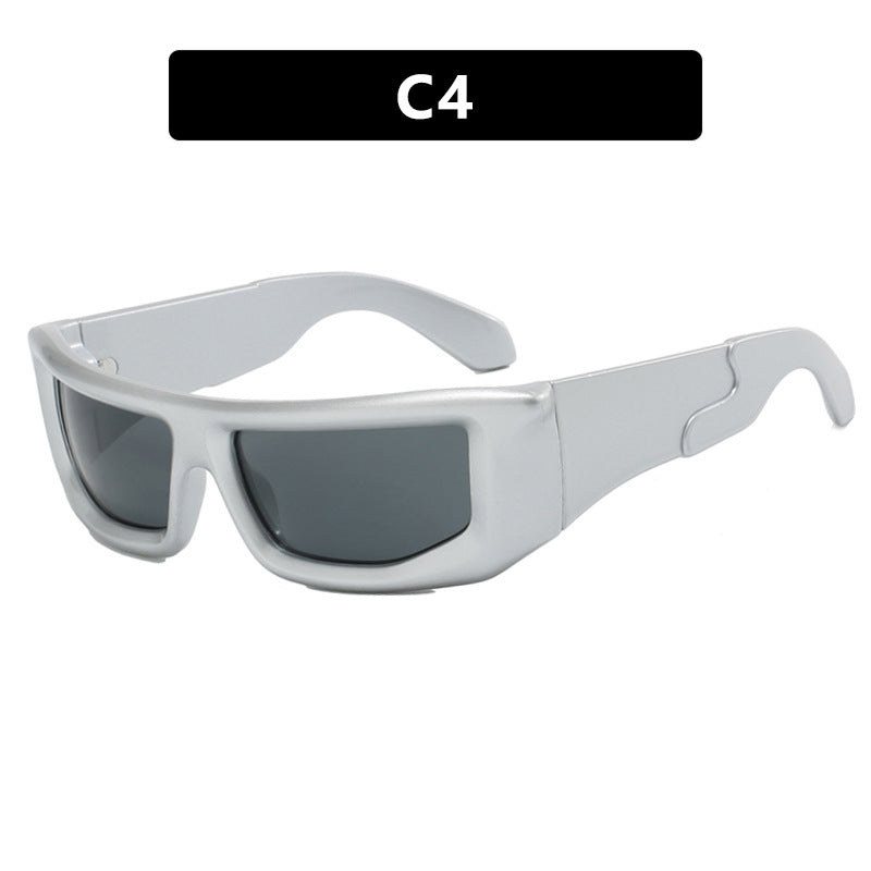 Damen sportliche Sonnenbrille mit breitem Rahmen und polarisierten Gläsern Brehn