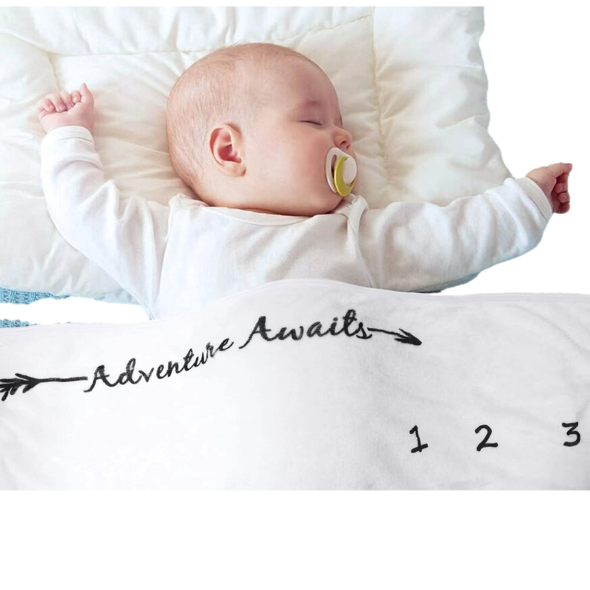 Meilenstein Babydecke