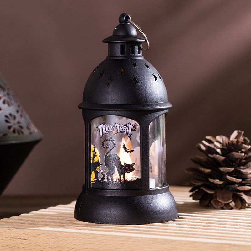 Dekorative Laterne mit Halloween-Motiv