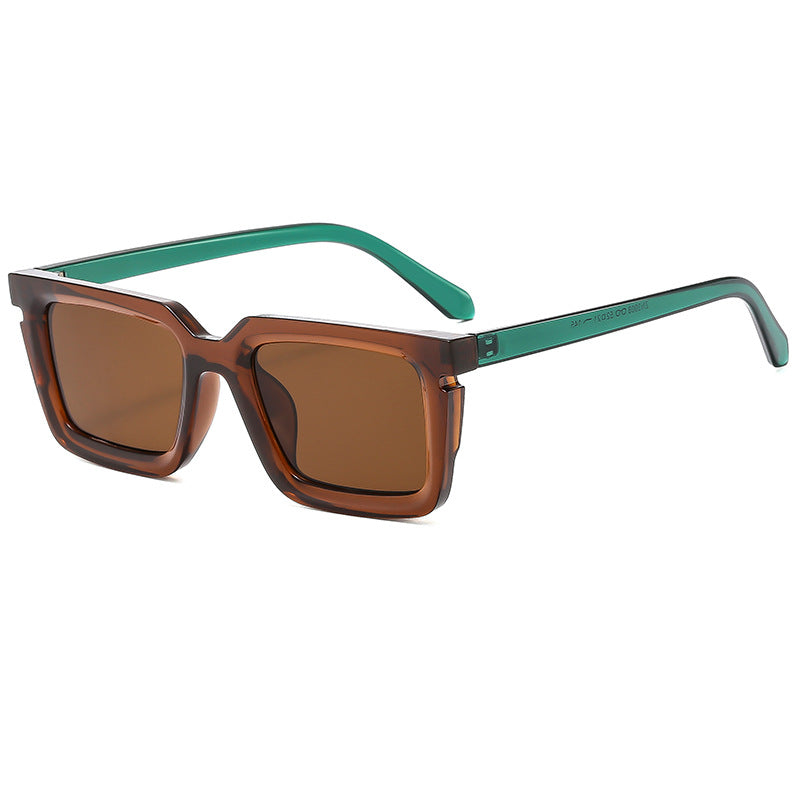 Herren Bold Retro Quadratische Sonnenbrille Brehn