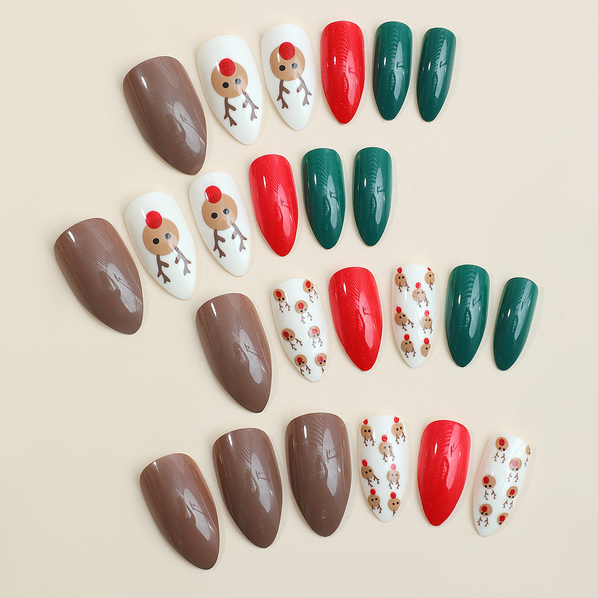 Kunstnagelset mit festlichen Weihnachtsmotiven Brehn 1789119049