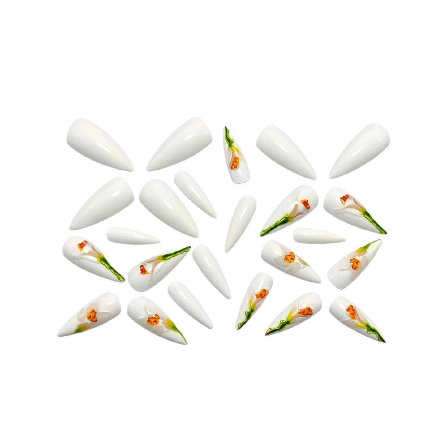 Kunstnägel mit aufwendigem Blumendesign Brehn