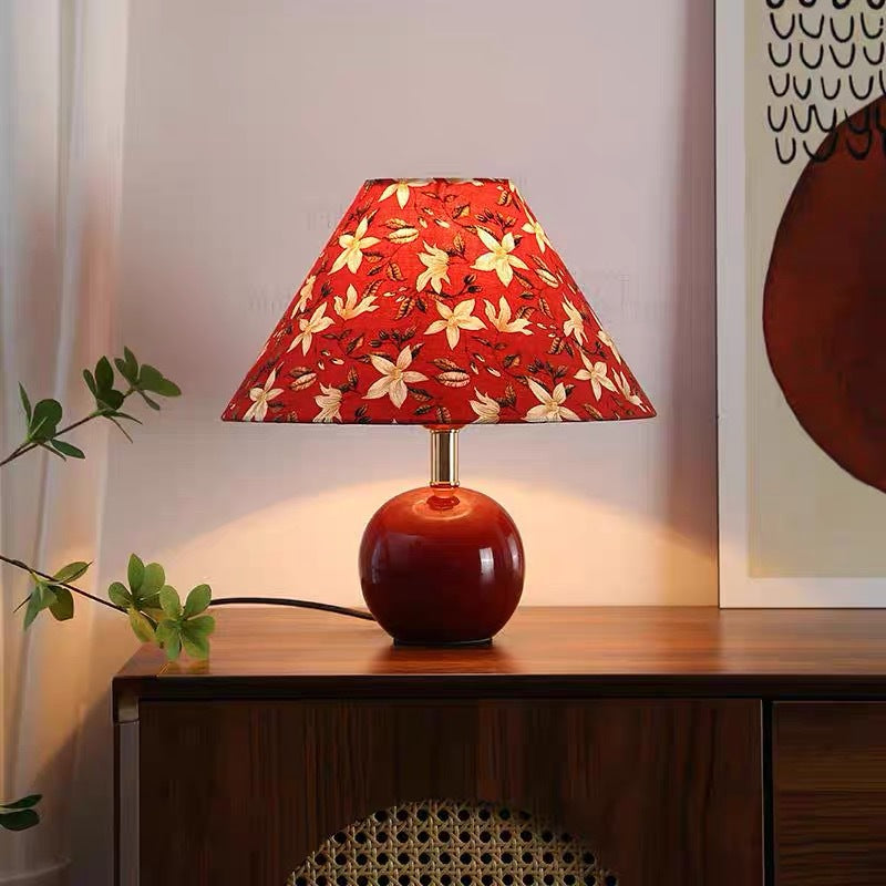 Dekorative Botanische Tischlampe