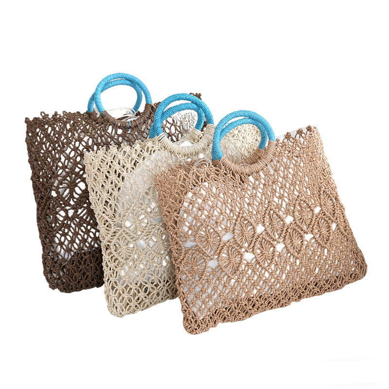 Makramee Tragetasche mit Kunstvollem Designs Brehn