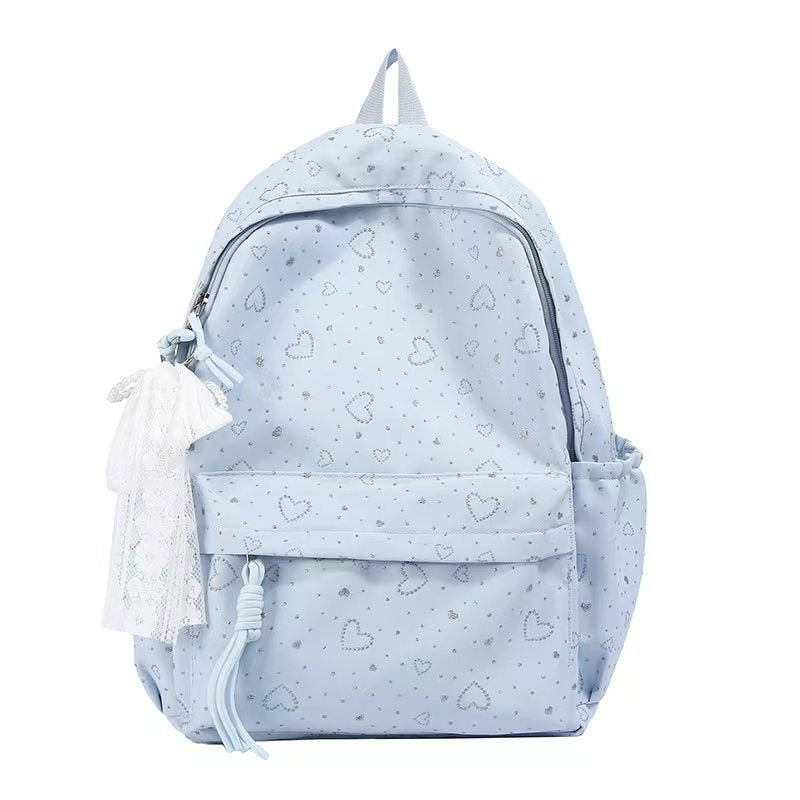Rucksack mit Verspieltem Herzmotiv und Praktischen Fächern Brehn