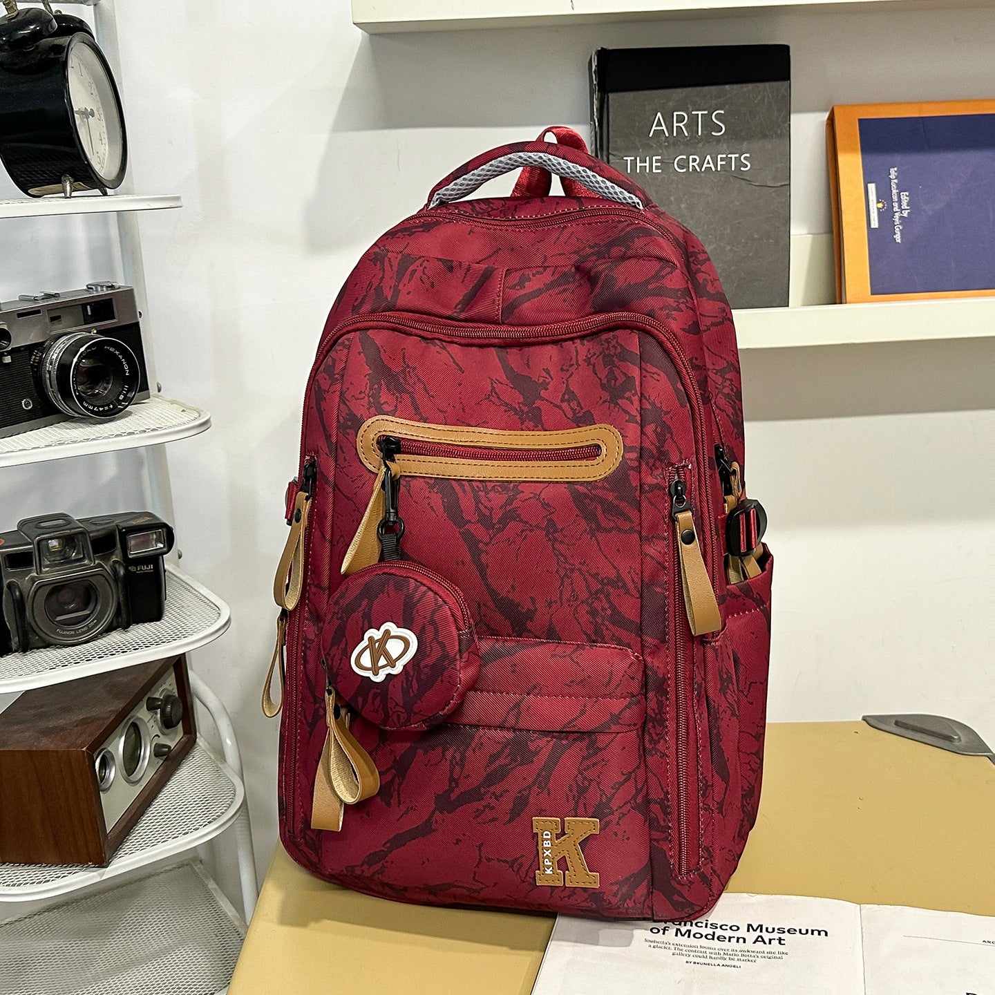 Marmoriertes Design Multi-Funktions-Rucksack Brehn