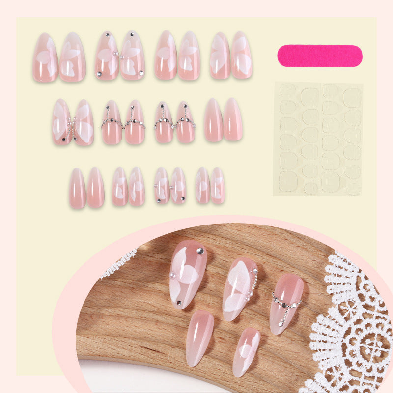 Kunstnagelset mit exklusiven Glitzer- und Dekorationselementen Brehn