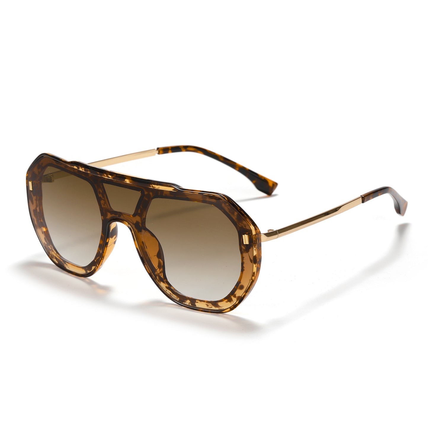 Damen oversized geometrische Sonnenbrille mit elegantem Rahmen Brehn