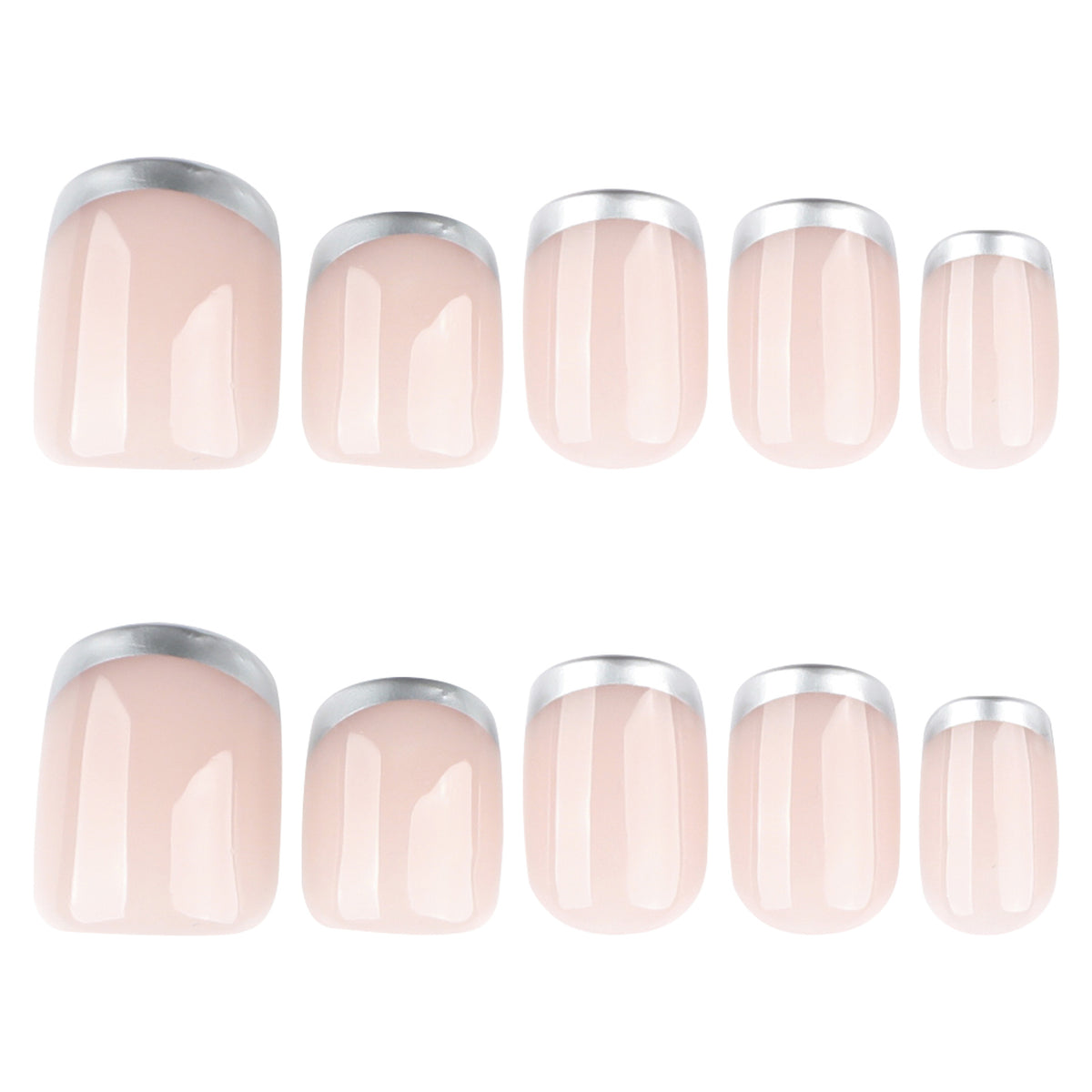 Elegante French-Tip Nagelkunst Brehn