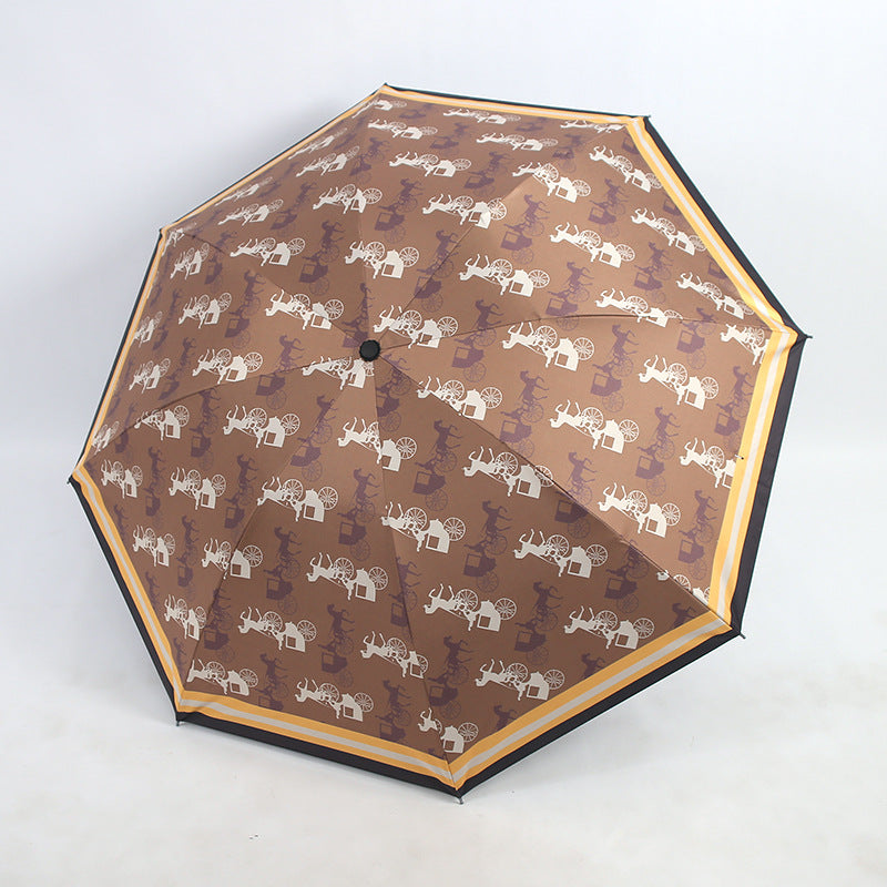 Damen Falt-Regenschirm mit einzigartigem Tiermotiv Brehn