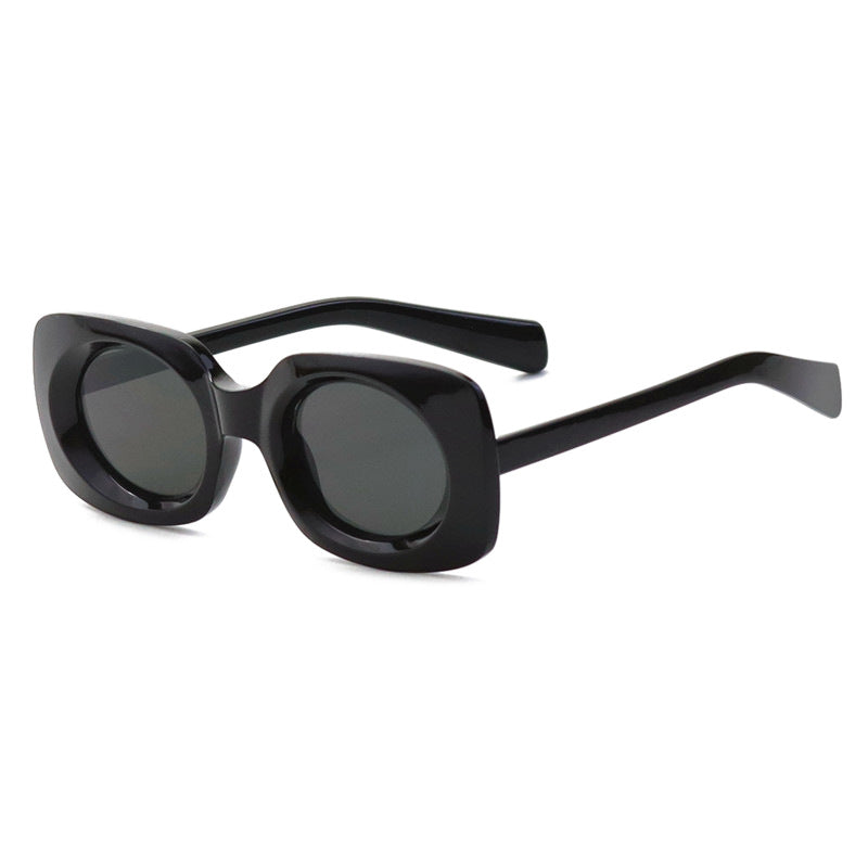 Zeitgenössische Matte Quadratische Sonnenbrille Brehn