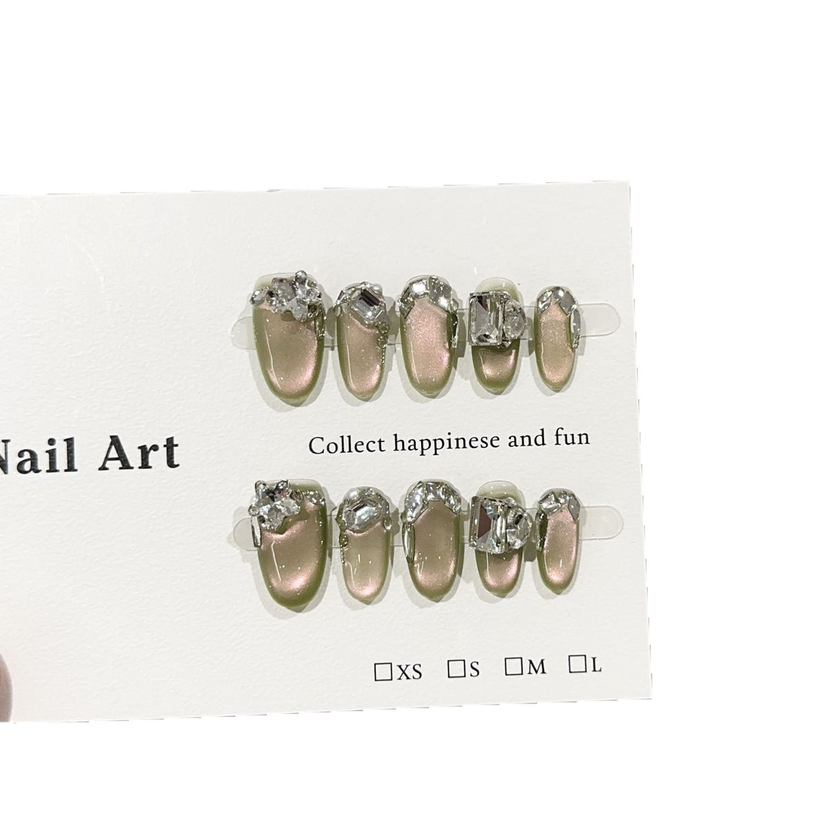 Glamouröses mit Strass besetztes Nagelkunst-Set