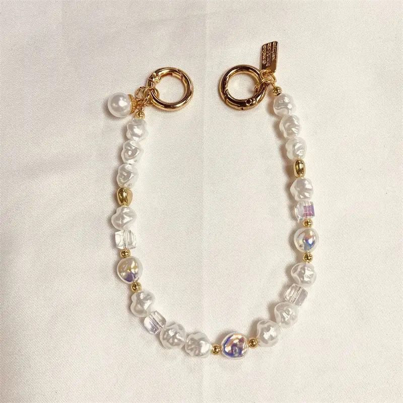 Elegante Perlen Charme Brille Kette Brehn